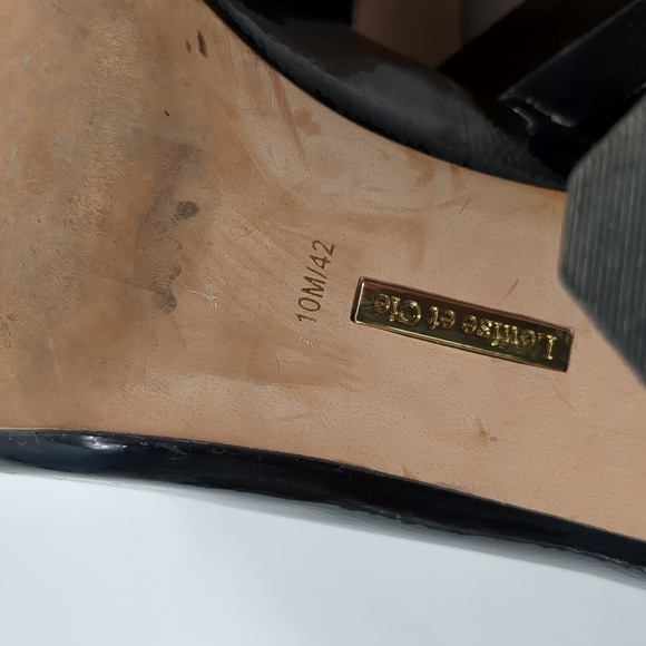 Louise et Cie Landon Block Heel Pumps Black Size 10 - Picture 7 of 8